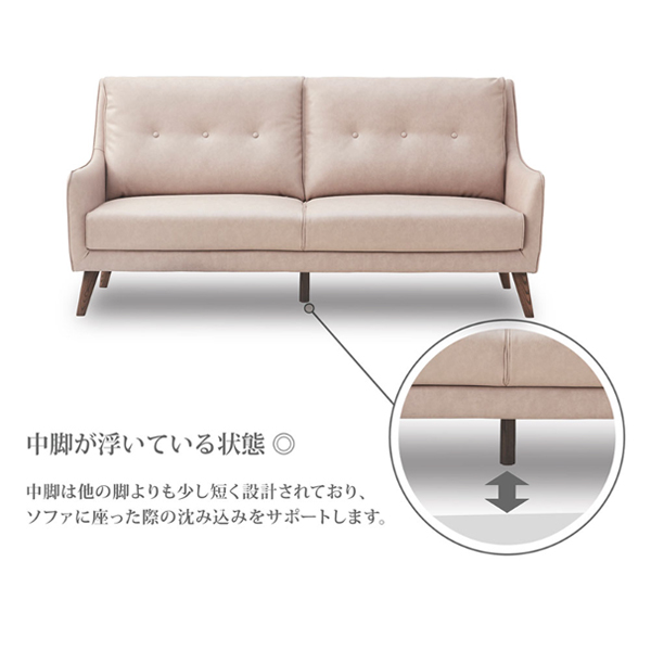ワイド180cm3Pソファ（ユール）